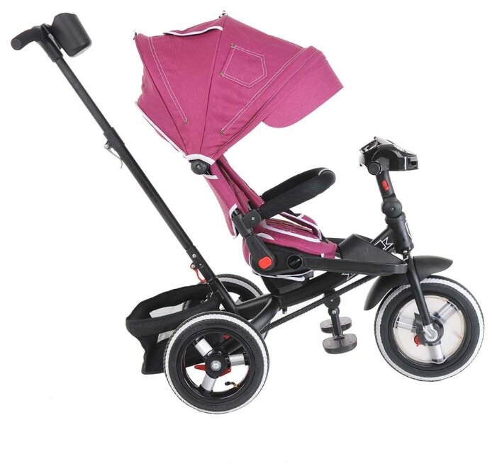 Трехколесный велосипед Mars Mini Trike Transformer T400/2019 burgundy jeans...