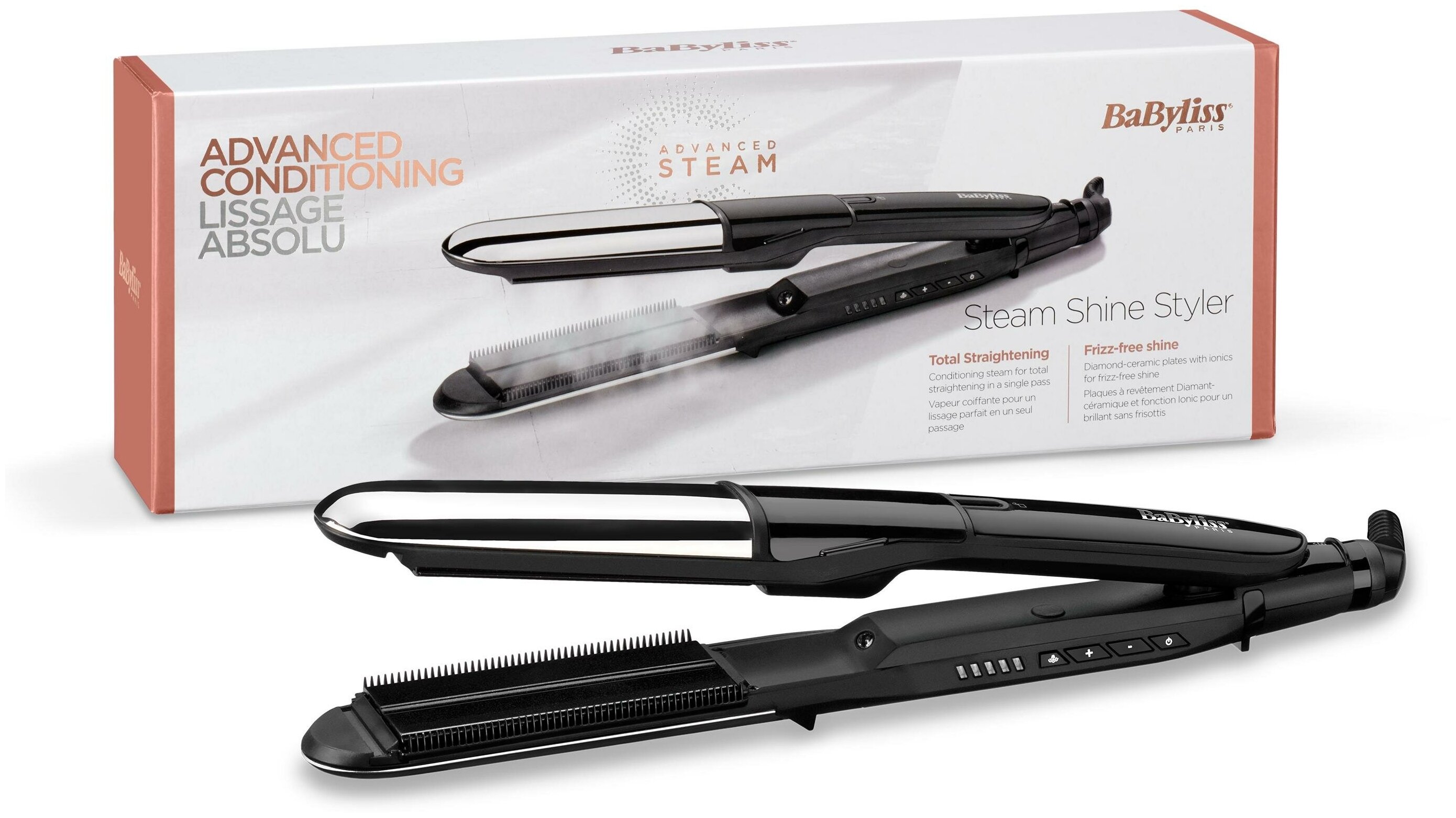 выпрямитель волос babyliss steam shine st496e фото 1