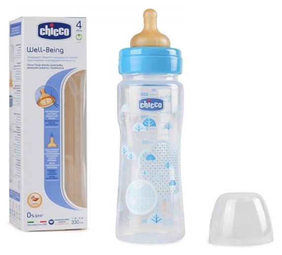 Бутылочка chicco для каш boy wb 330 мл