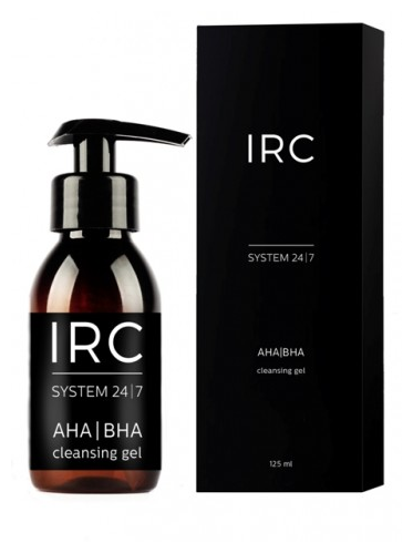 Aha гель для умывания. Гель Aha Gel Cleanser. IRC косметика. Irushka косметика. Гель для умывания с Aha кислотами.