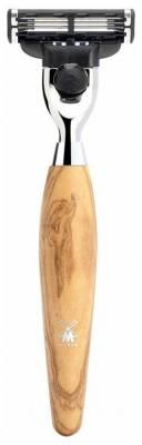 Бритвенный станок MUHLE Modern Kosmo, олива (Mach3), сменные кассеты 1 шт.