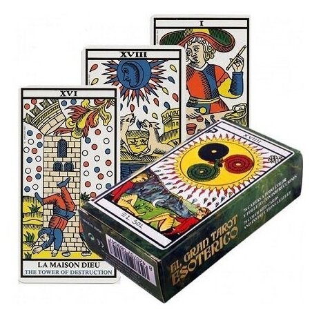 Гадальные карты Fournier Таро El Gran Tarot Esoterico, 78 карт Гадальные карты Fournier Таро El Gran Tarot Esoterico, 78 карт
