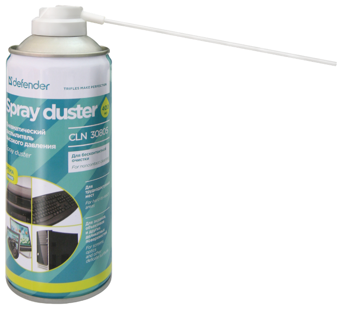 Сжатый воздух для чистки. Defender Spray Duster CLN 30805 пневматический очиститель. Сжатый воздух Defender cln30805 400мл. Пневматический распылитель Defender (CLN 30805), сжатый воздух, 400 мл.. Баллон со сжатым воздухом Defender 30805.