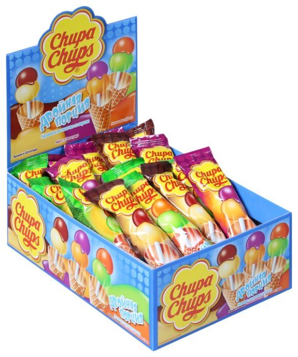 Карамель chupa chups двойная порция 24 шт