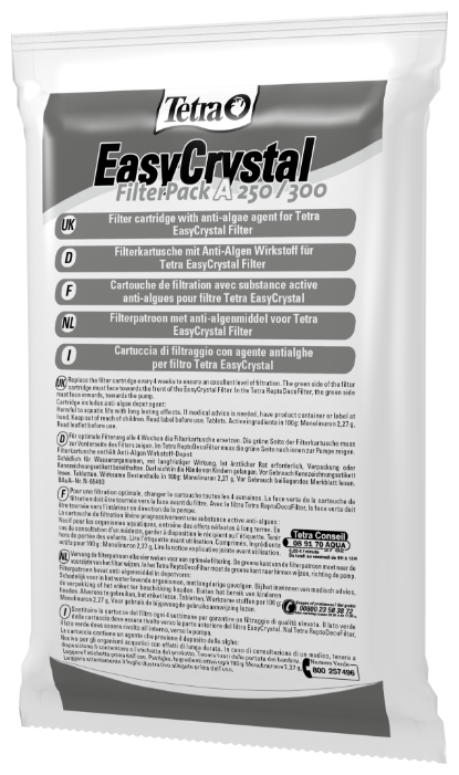 tetra картриджи easycrystal filterpack 250/300 для фильтра, tetra easycrystal filter pack 250/300, фильтрующие картриджи tetra 