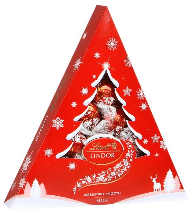 Конфеты Линдор новогодний набор Lindt