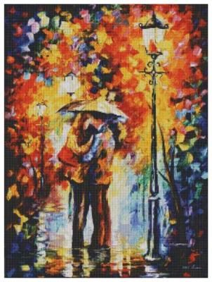 Алмазная вышивка Белоснежка "Осеннее свидание", 50x40