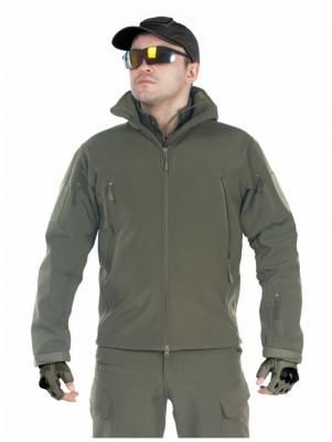 Тактический костюм мужской софтшелл (Softshell) GONGTEX GUNFIGHTER, до -10С, цвет Олива (Olive)-XL