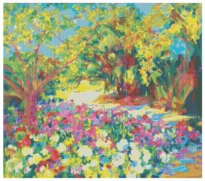 Алмазная вышивка Белоснежка "Розы. Южная терраса дворца", 60x53