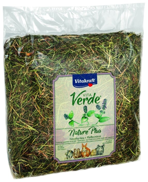 Сено Vitakraft VITA VERDE луговое с мятой перечной 0.5 кг Сено Vitakraft VITA VERDE луговое с мятой перечной 0.5 кг