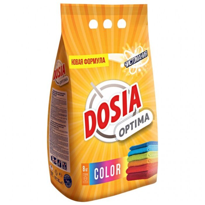 Стиральный порошок Dosia Optima Color 8 кг пластиковый пакет Стиральный порошок Dosia Optima Color 8 кг пластиковый пакет