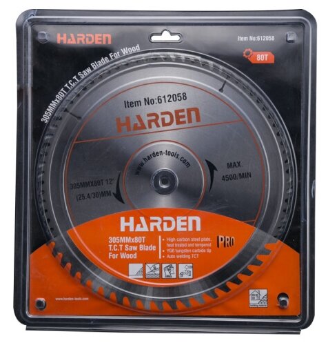 Диск 305 мм. Пильный диск harden 612016 185х25.4 мм. пильный диск harden 612036 235х25.4 мм. пильный диск harden 612048 254х25.4 мм.