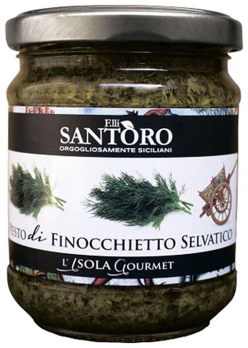 Соус Santoro Песто из дикого фенхеля, 180 г Соус Santoro Песто из дикого фенхеля, 180 г