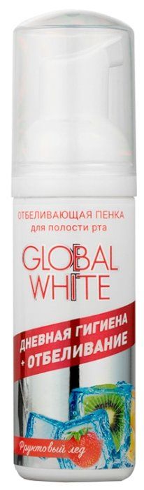 Отбеливающая пенка global white. Global White пенка отбеливающая. Global White пенка для полости рта. Пенка отбеливающая Global White 50 мл. Пенка для полости рта Global White 50 мл.