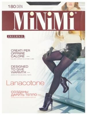 Колготки MiNiMi Lanacotone 180 den, размер 3-M, nero (черный)