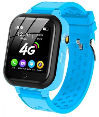 Tiroki Q1000 T16 (часы-телефон с поддержкой SIM, геолокация GPS+LBS+WiFi, история перемещений, видеозвонок, кнопка SOS, обратный звонок, чат, удаленное фото, bluetooth, камера, прямой набор номера с блокировкой, будильник, фонарик, влагозащита) голубой