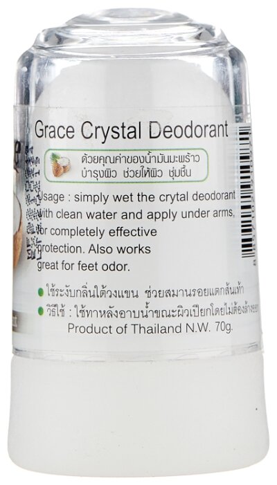 Grace дезодорант, кристалл (минерал), Coconut, 70 г Grace дезодорант, кристалл (минерал), Coconut, 70 г